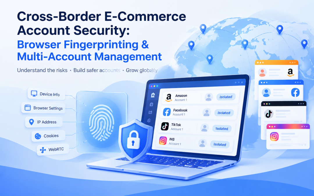 Cross-Border E-Commerce Account Security: Browser Fingerprinting & Multi-Account Management