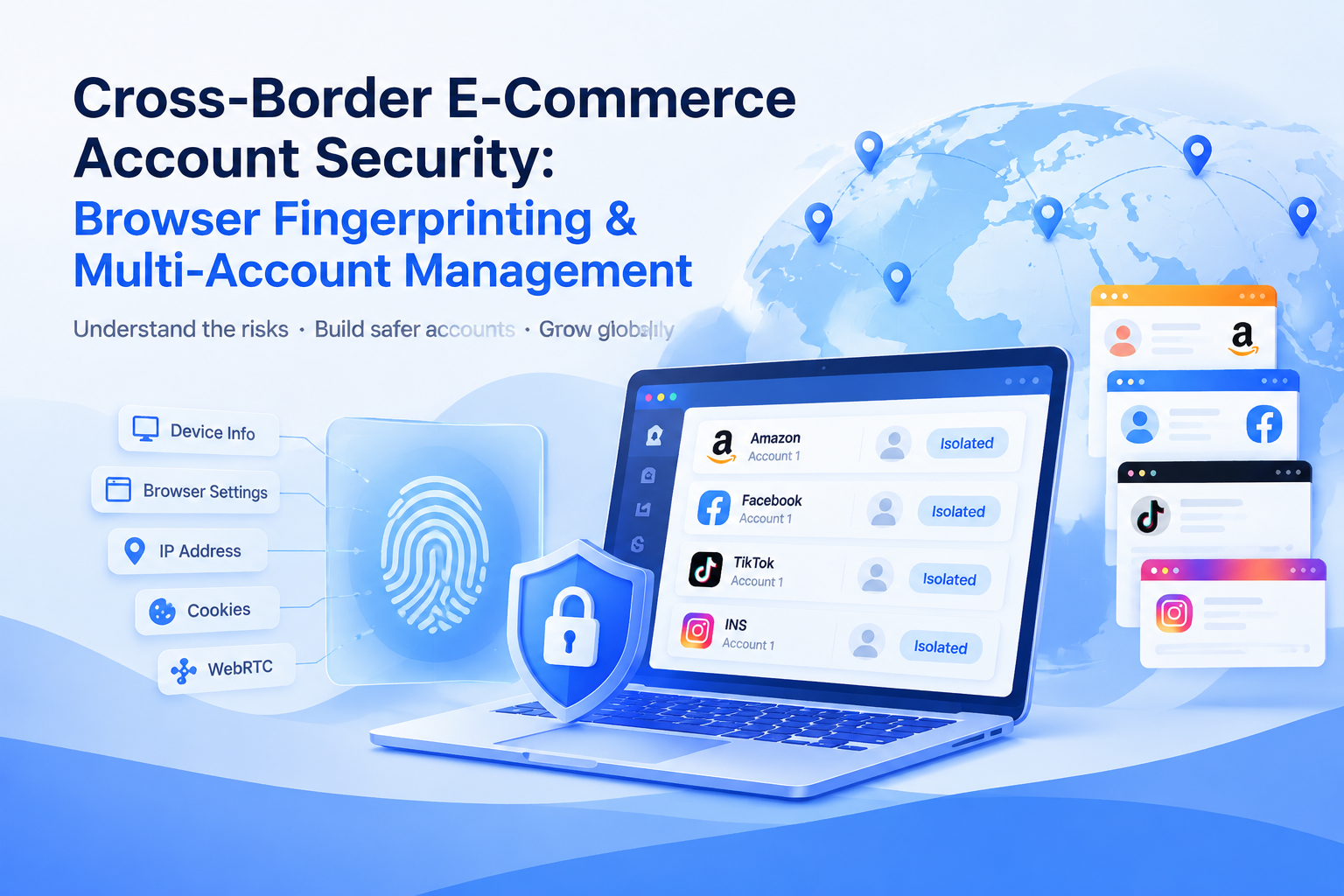 Cross-Border E-Commerce Account Security: Browser Fingerprinting & Multi-Account Management